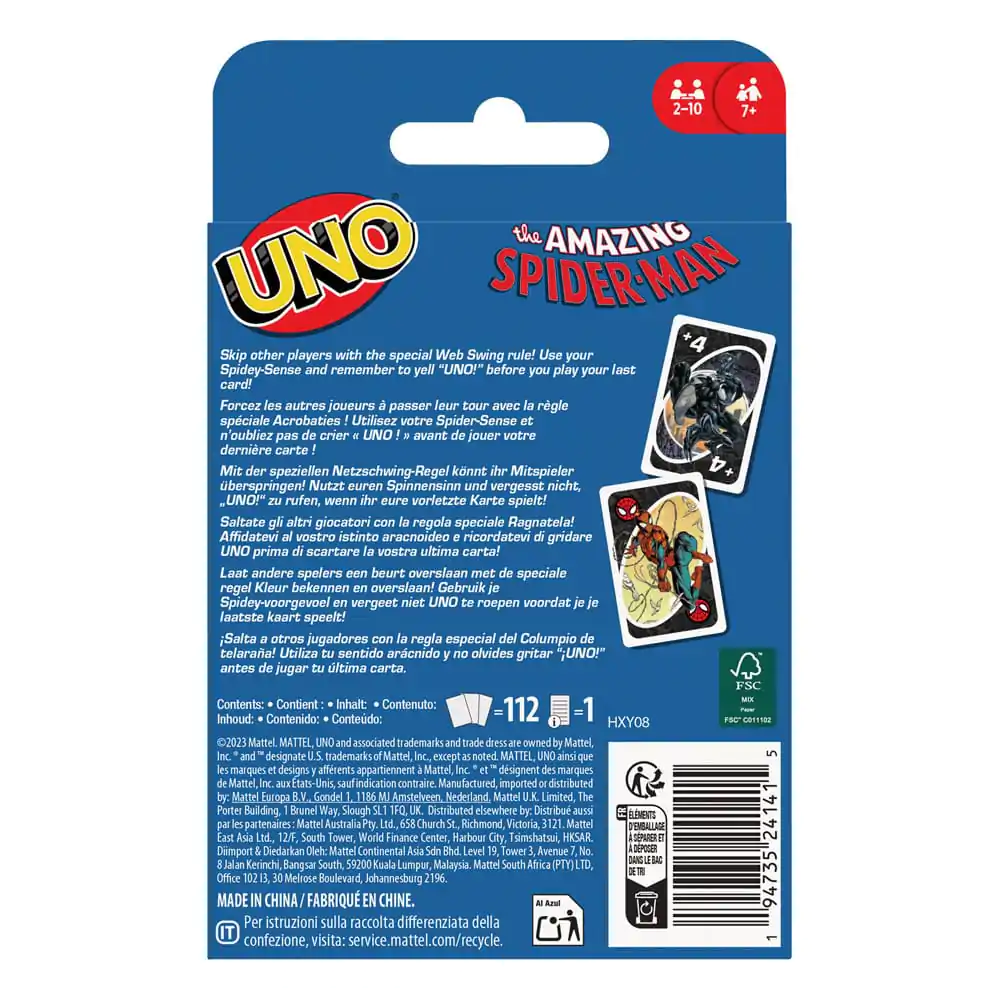 The Amazing Spider-Man Card Game UNO product photo