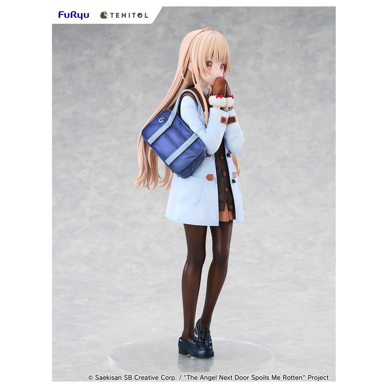 The Angel Next Door Spoils Me Rotten Tenitol Tall PVC Figure Mahiru Shiina Winter clothes Ver. 30 cm product photo