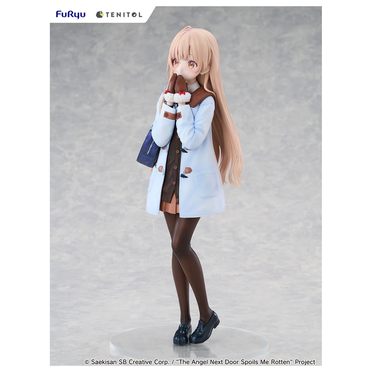 The Angel Next Door Spoils Me Rotten Tenitol Tall PVC Figure Mahiru Shiina Winter clothes Ver. 30 cm product photo