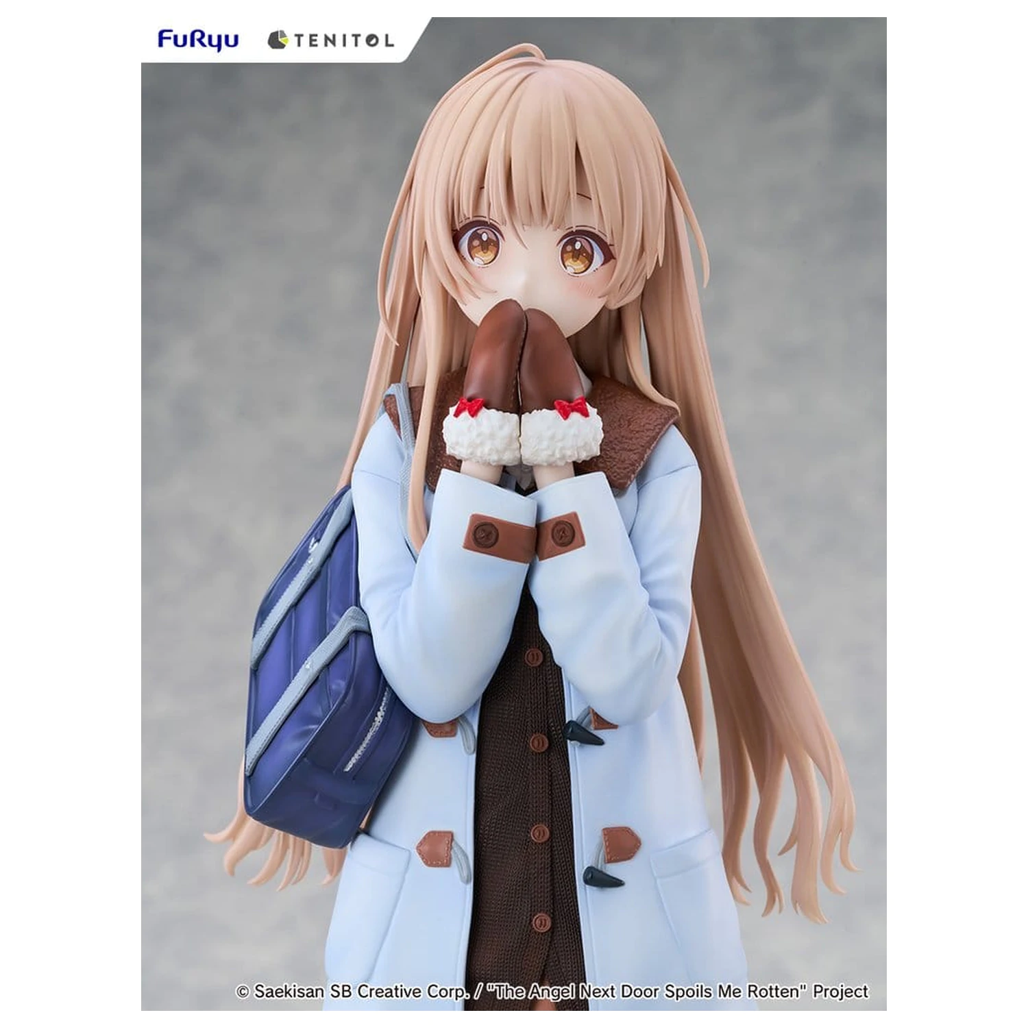 The Angel Next Door Spoils Me Rotten Tenitol Tall PVC Figure Mahiru Shiina Winter clothes Ver. 30 cm product photo