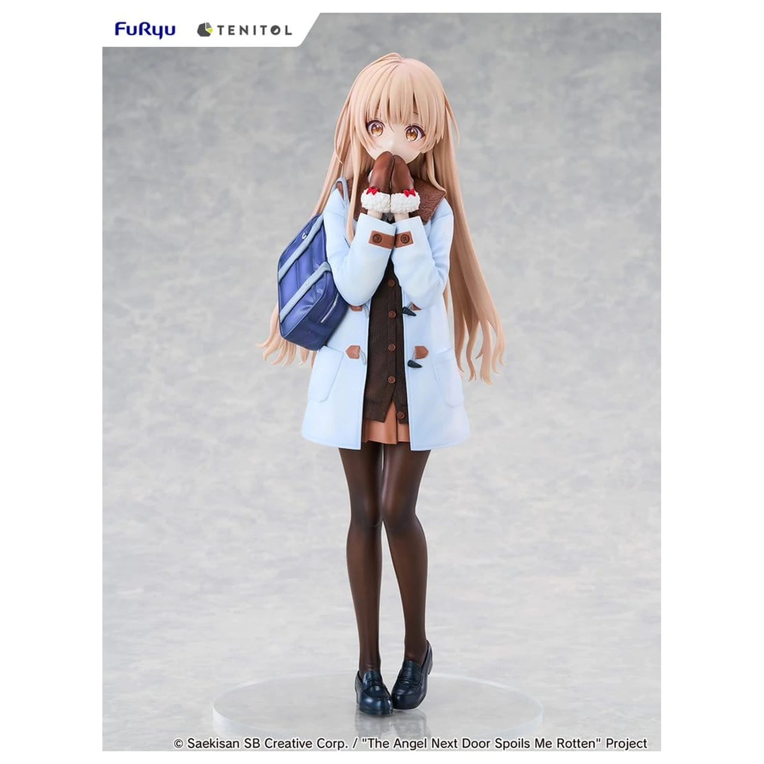 The Angel Next Door Spoils Me Rotten Tenitol Tall PVC Figure Mahiru Shiina Winter clothes Ver. 30 cm product photo
