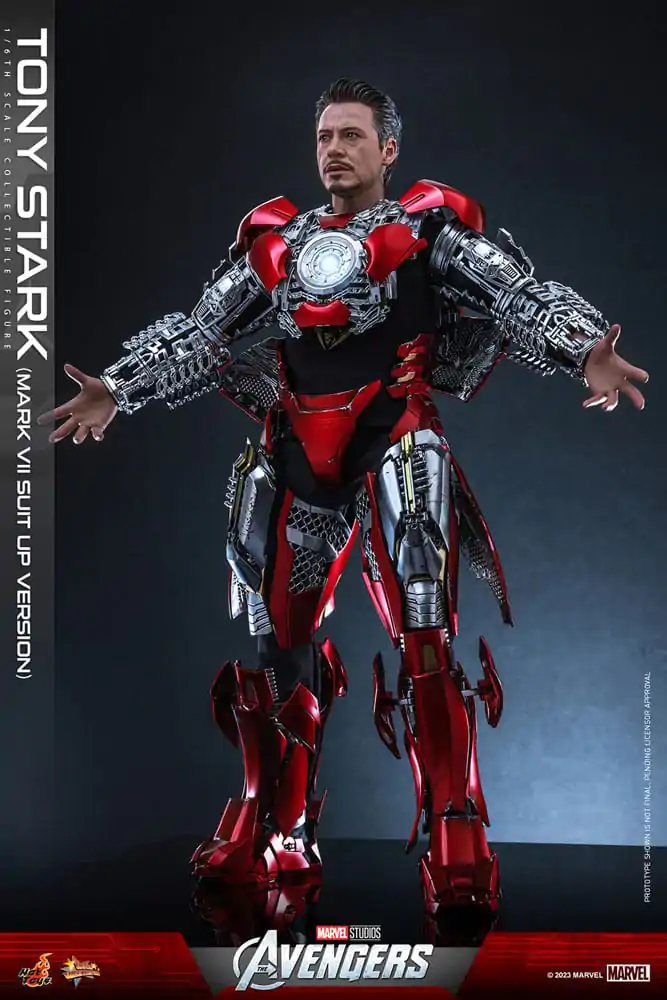 The Avengers Movie Masterpiece Action Figure 1/6 Tony Stark (Mark VII Suit-Up Version) 31 cm product photo