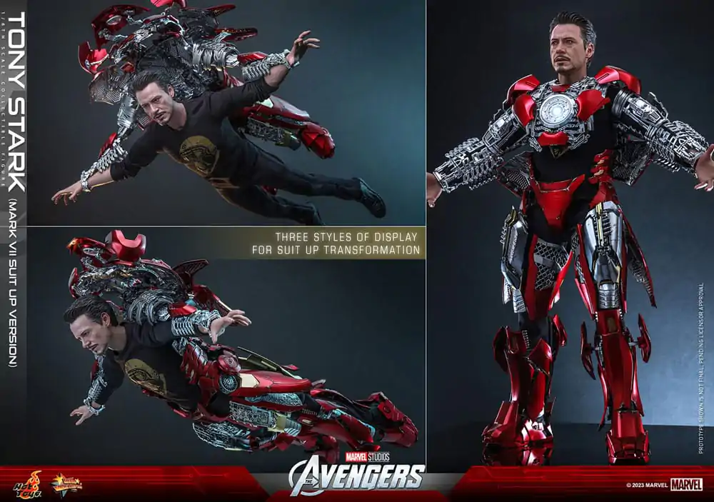 The Avengers Movie Masterpiece Action Figure 1/6 Tony Stark (Mark VII Suit-Up Version) 31 cm product photo