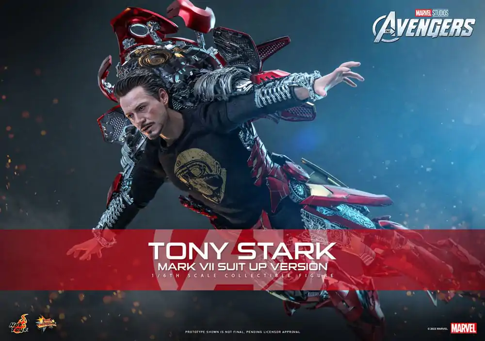 The Avengers Movie Masterpiece Action Figure 1/6 Tony Stark (Mark VII Suit-Up Version) 31 cm product photo