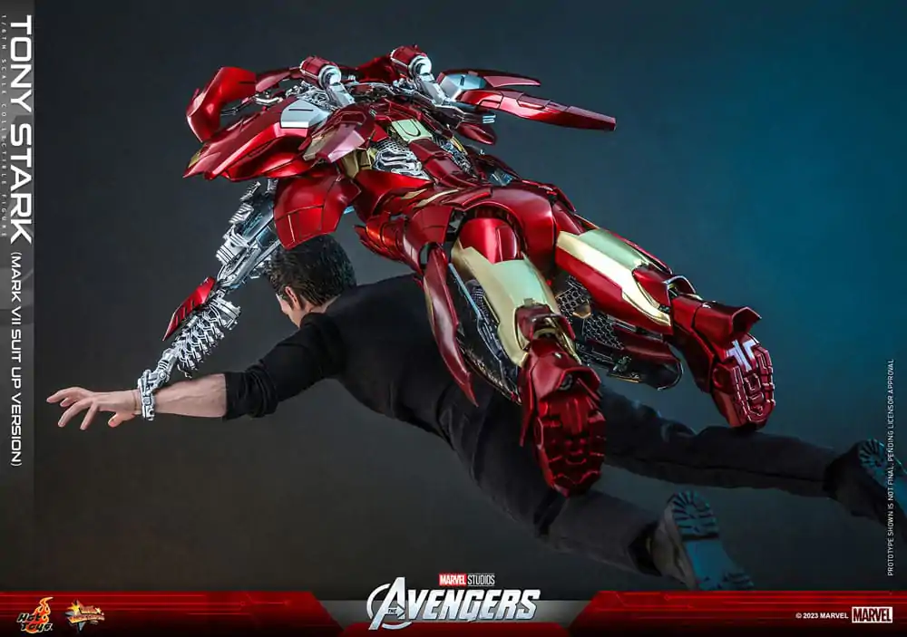 The Avengers Movie Masterpiece Action Figure 1/6 Tony Stark (Mark VII Suit-Up Version) 31 cm product photo