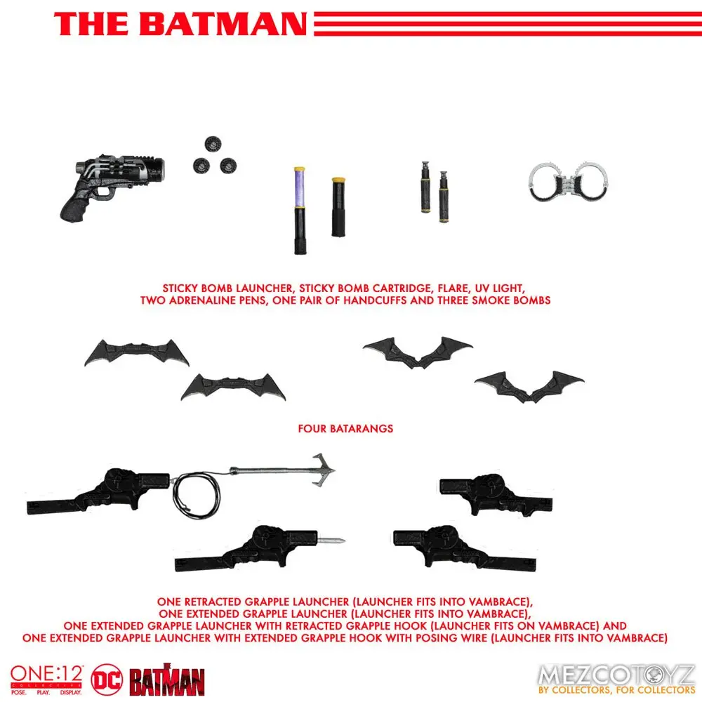 The Batman Action Figure 1/12 The Batman 17 cm product photo