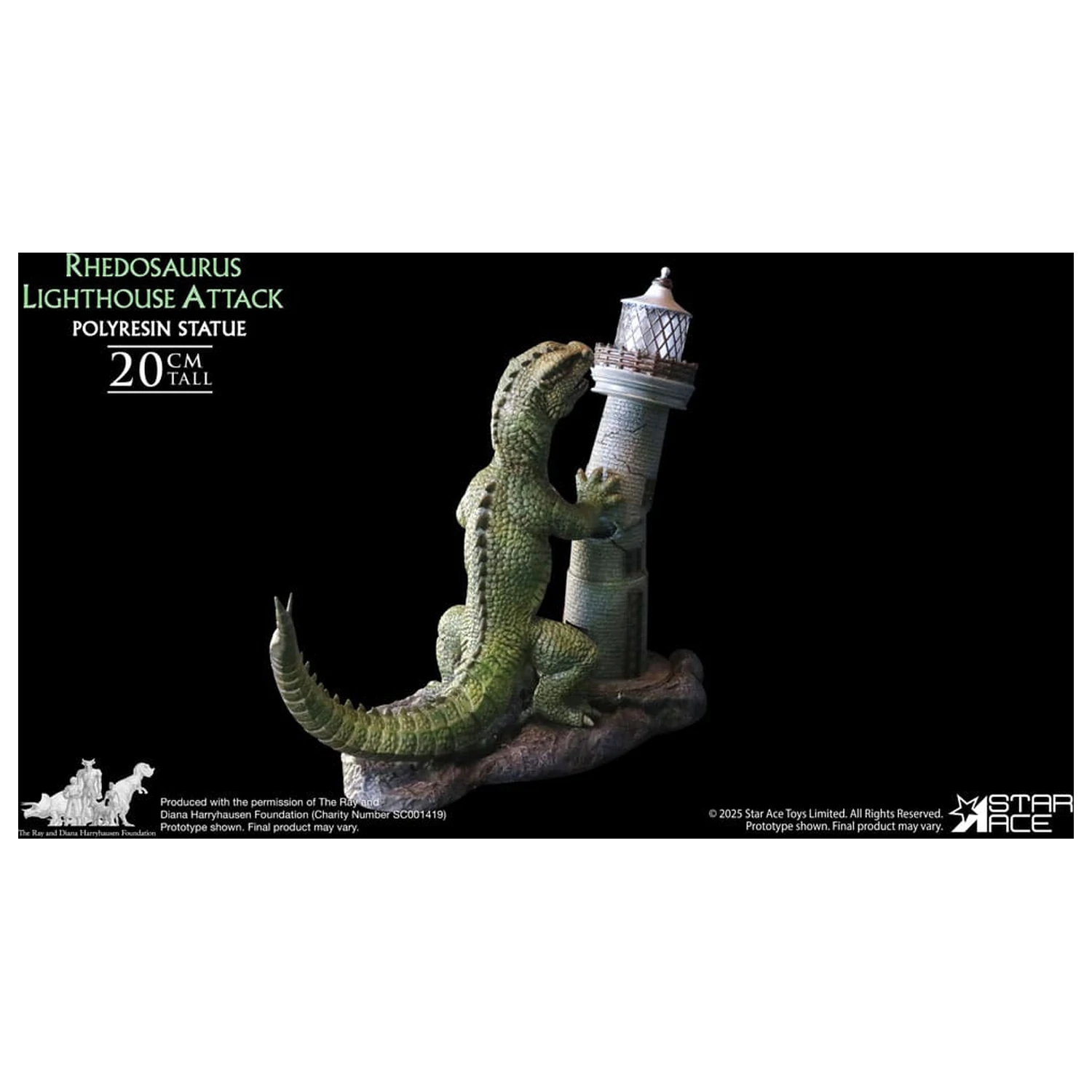 The Beast from 20,000 Fathoms Resin Statue 1/8 Ray Harryhausens Rhedosaurus 20 cm product photo