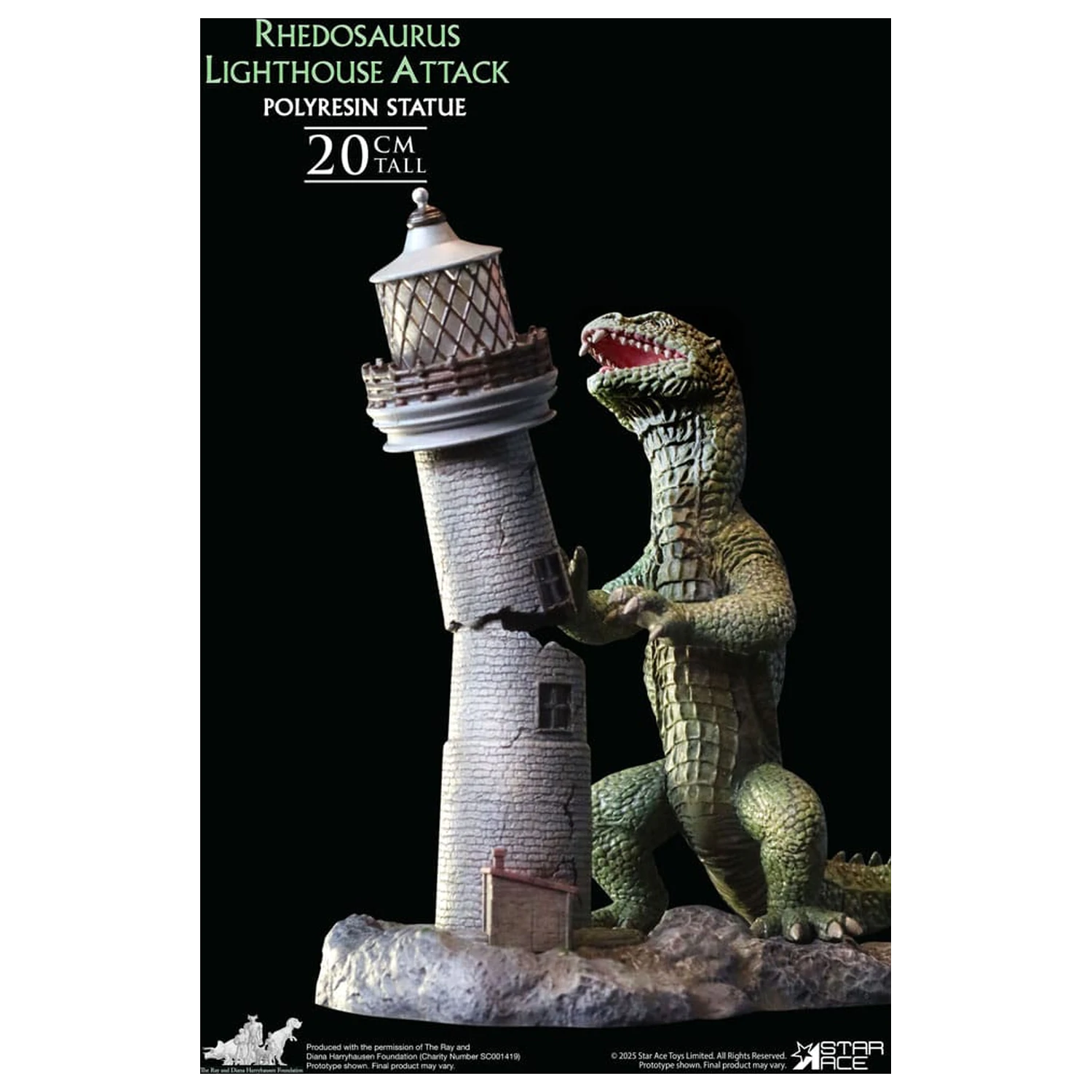 The Beast from 20,000 Fathoms Resin Statue 1/8 Ray Harryhausens Rhedosaurus 20 cm product photo