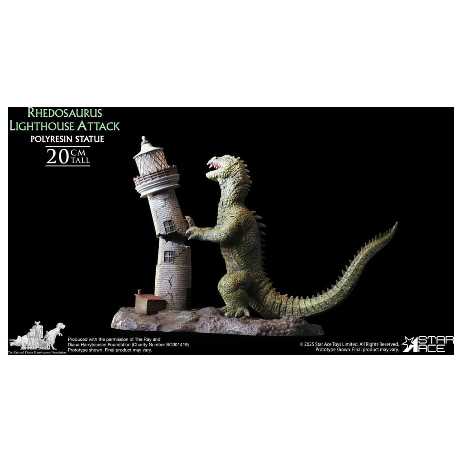 The Beast from 20,000 Fathoms Resin Statue 1/8 Ray Harryhausens Rhedosaurus 20 cm product photo