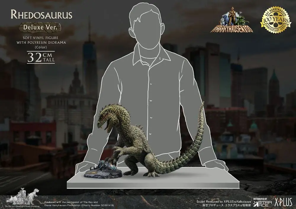 The Beast from 20,000 Fathoms Soft Vinyl Statue Ray Harryhausens Rhedosaurus Color Deluxe Ver. product photo