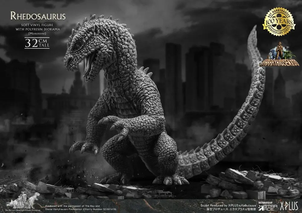 The Beast from 20,000 Fathoms Soft Vinyl Statue Ray Harryhausens Rhedosaurus Monotone 32 cm product photo