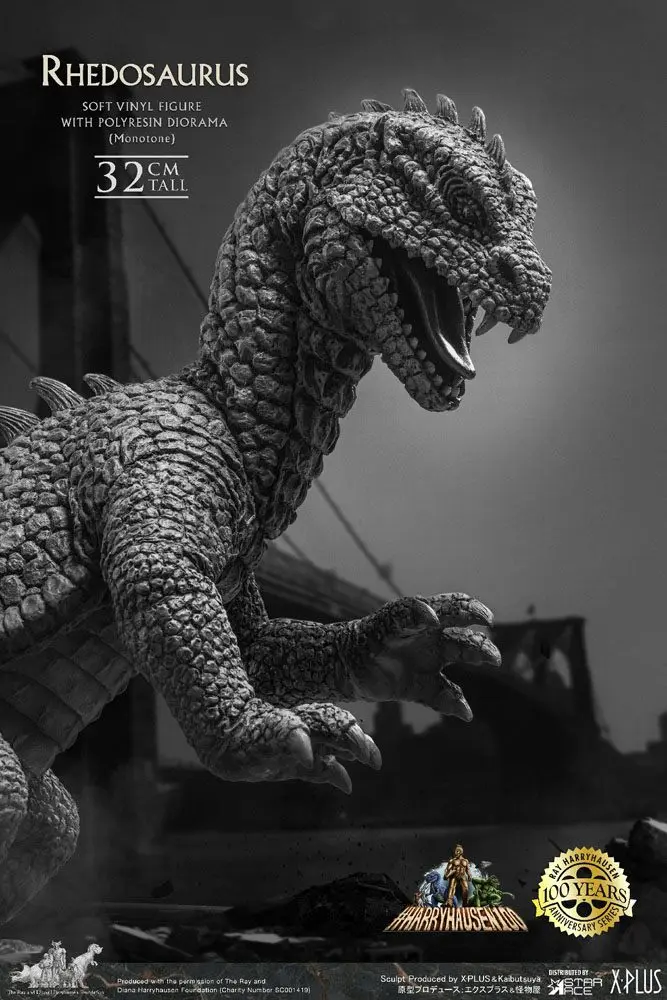 The Beast from 20,000 Fathoms Soft Vinyl Statue Ray Harryhausens Rhedosaurus Monotone 32 cm product photo