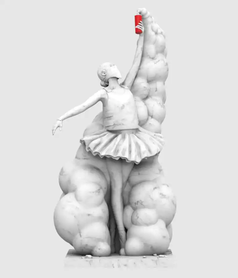 The Beauty of Rebellion by Abell Octovan Statue product photo