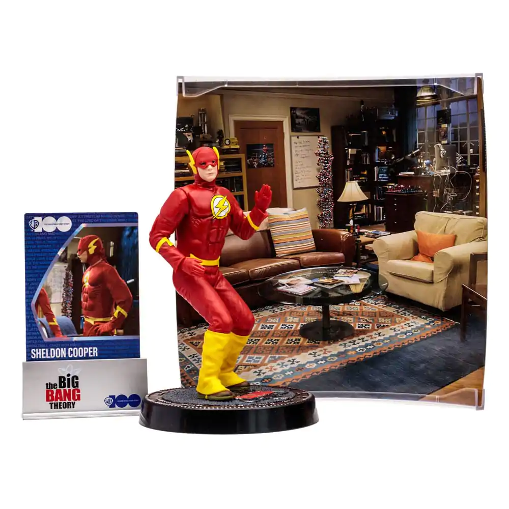 The Big Bang Theory Movie Maniacs Figure Sheldon Cooper as The Flash 15 cm product photo