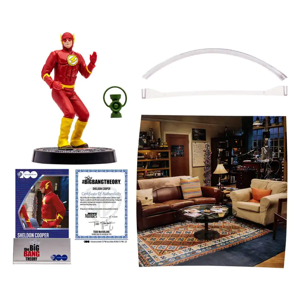 The Big Bang Theory Movie Maniacs Figure Sheldon Cooper as The Flash 15 cm product photo