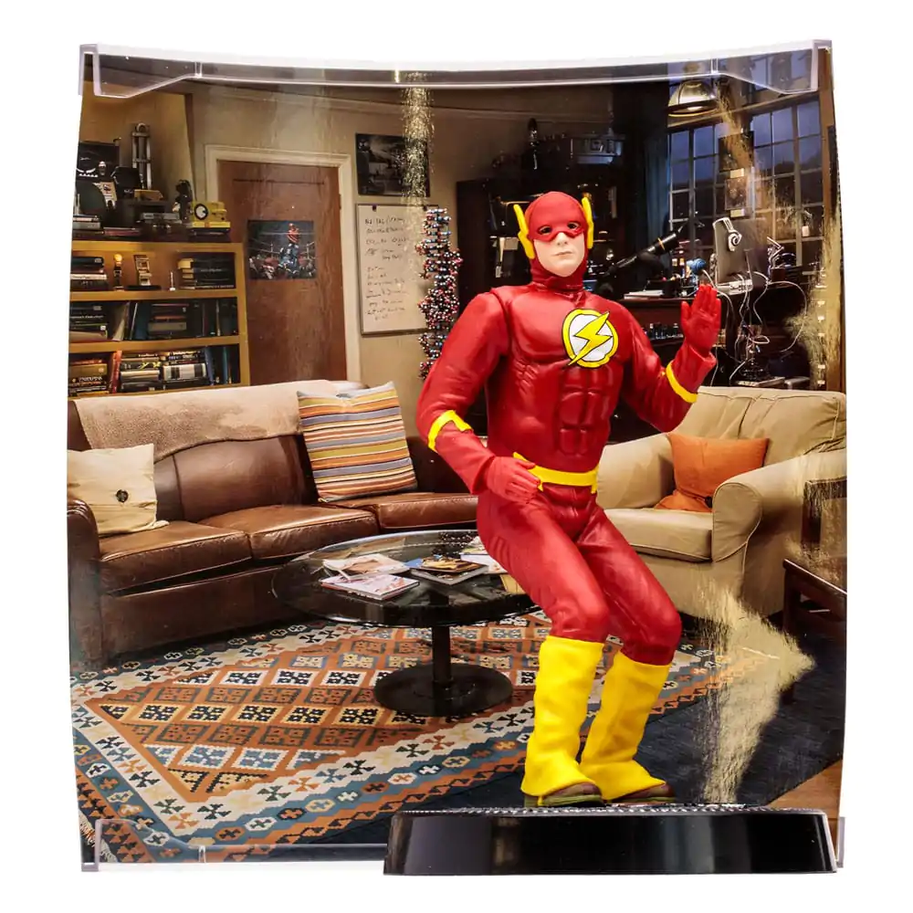 The Big Bang Theory Movie Maniacs Figure Sheldon Cooper as The Flash 15 cm product photo