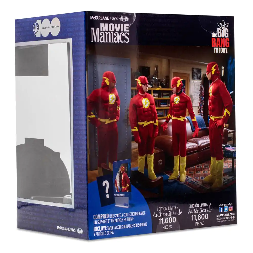 The Big Bang Theory Movie Maniacs Figure Sheldon Cooper as The Flash 15 cm product photo