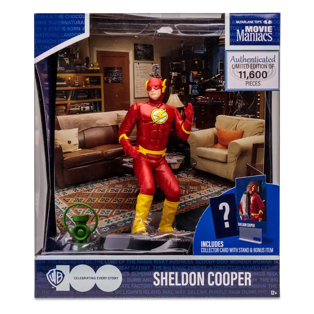 The Big Bang Theory Movie Maniacs Figure Sheldon Cooper as The Flash 15 cm product photo