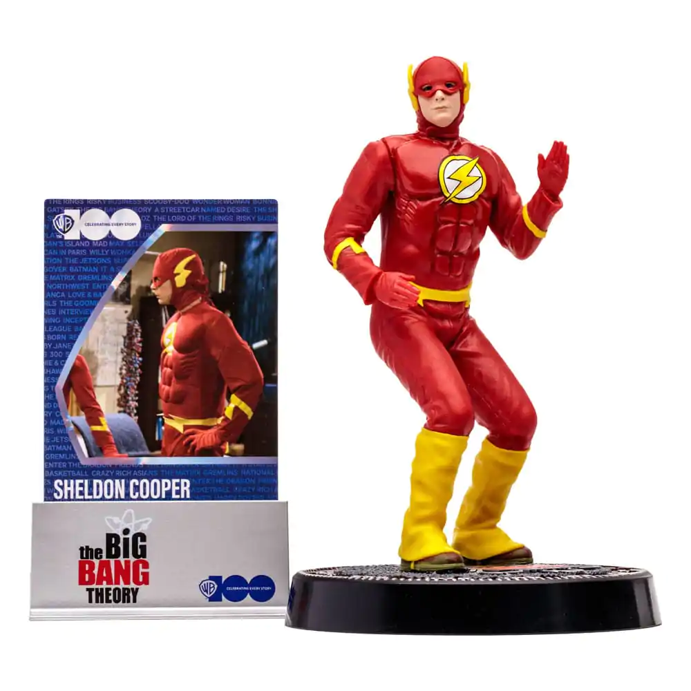 The Big Bang Theory Movie Maniacs Figure Sheldon Cooper as The Flash 15 cm product photo
