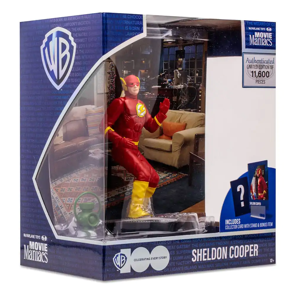 The Big Bang Theory Movie Maniacs Figure Sheldon Cooper as The Flash 15 cm product photo