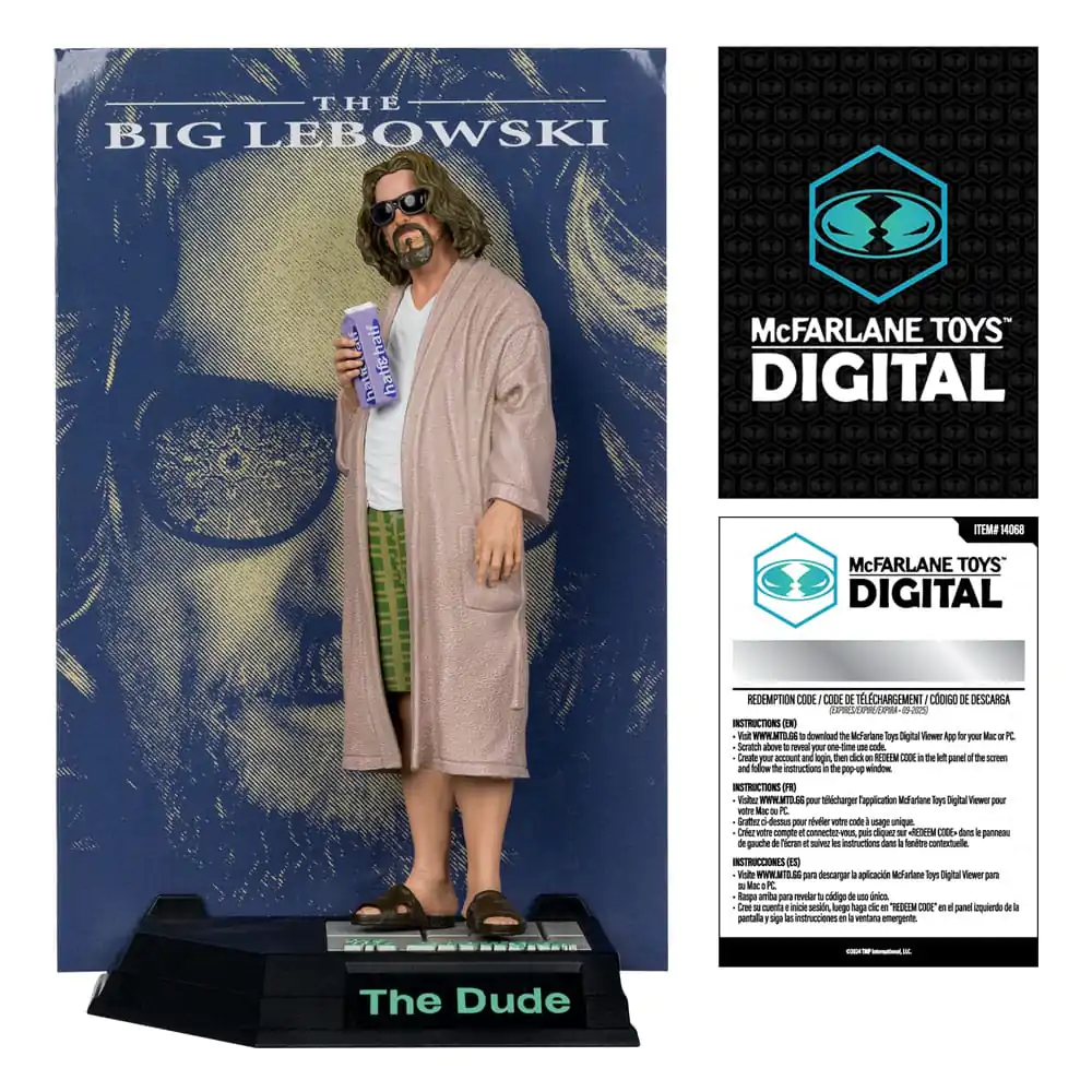 The Big Lebowski Movie Maniacs Action Figure The Dude (McFarlane Digital) 15 cm product photo