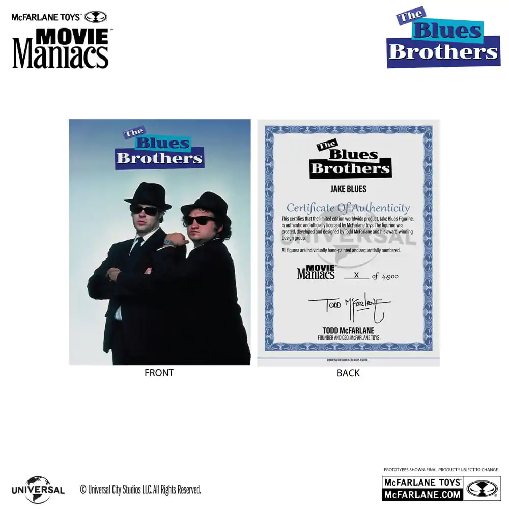 The Blues Brothers Movie Maniacs PVC Statue 2-Pack Jake & Elwood Blues (Gold Label) 15 cm termékfotó