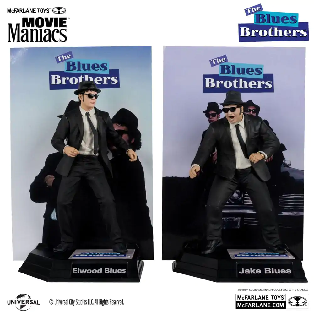 The Blues Brothers Movie Maniacs PVC Statue 2-Pack Jake & Elwood Blues (Gold Label) 15 cm termékfotó