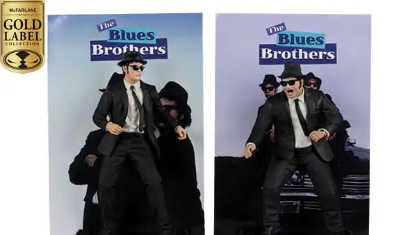 The Blues Brothers Movie Maniacs PVC Statue 2-Pack Jake & Elwood Blues (Gold Label) 15 cm termékfotó