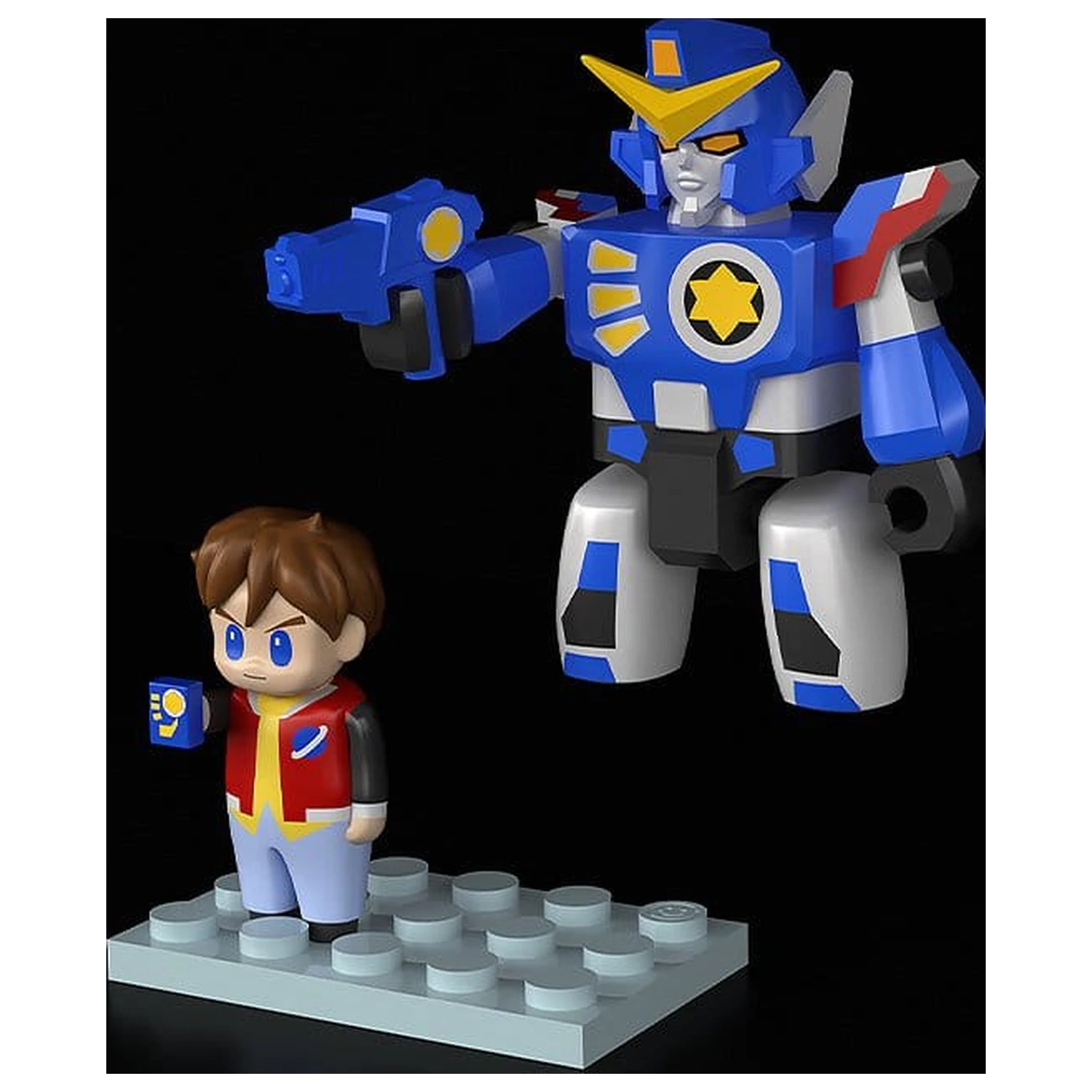 The Brave Fighter of Legend Da-Garn Brickroid Action Figures 2-Pack Da-Garn & Seiji Takasugi Set product photo