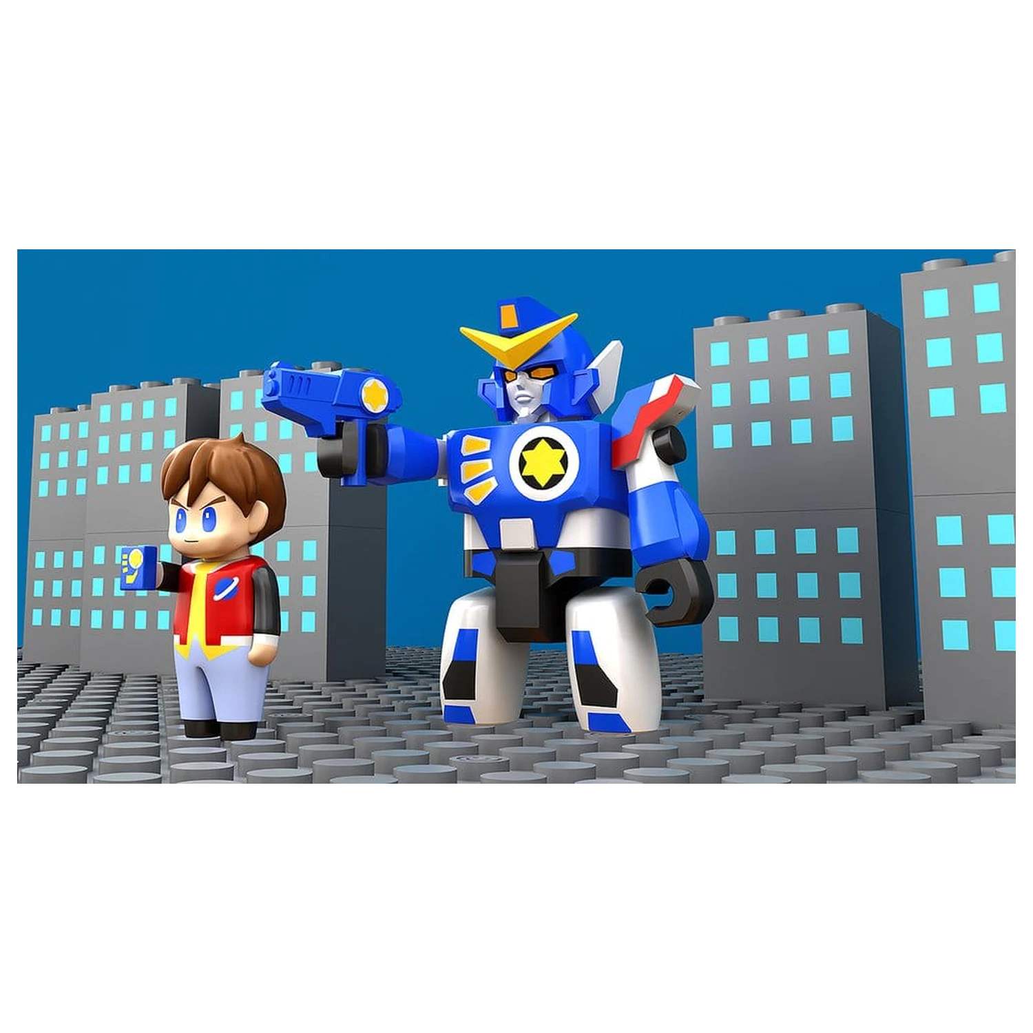 The Brave Fighter of Legend Da-Garn Brickroid Action Figures 2-Pack Da-Garn & Seiji Takasugi Set product photo