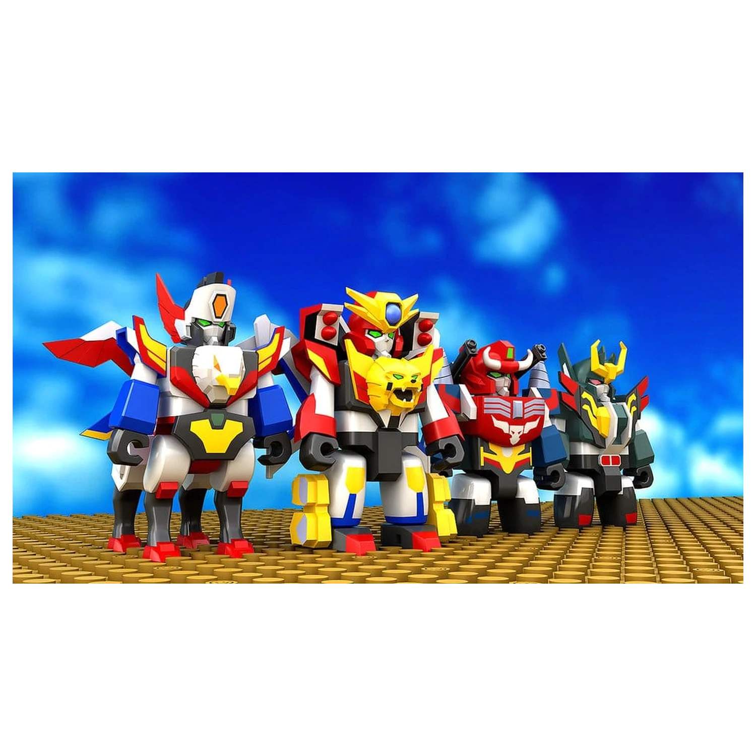 The Brave Fighter of Legend Da-Garn Brickroid Action Figure Land Bison 5 cm product photo