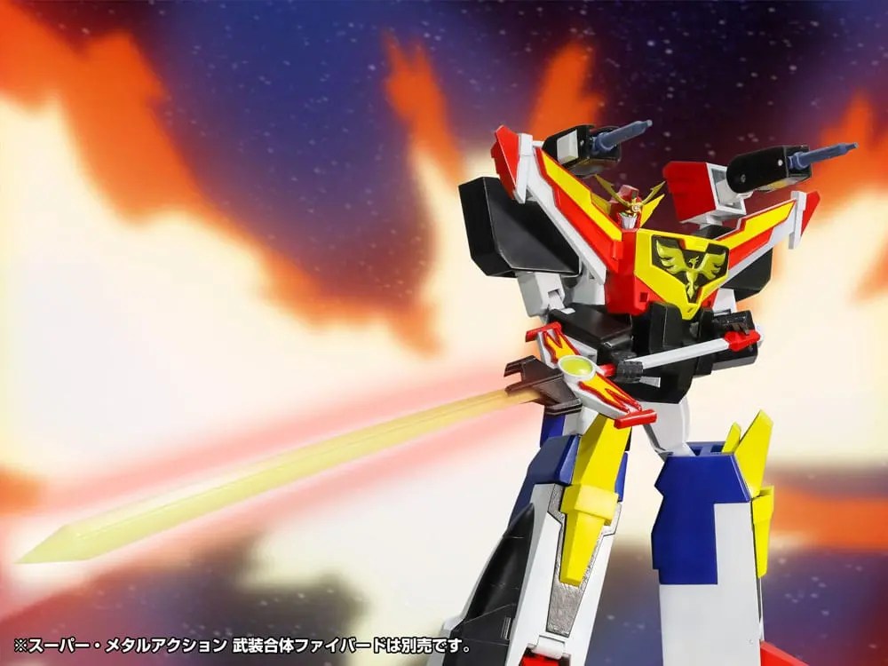 The Brave Fighter of Sun Fighbird Super Metal Action Action Figure Jetgattai Granbird 22 cm product photo