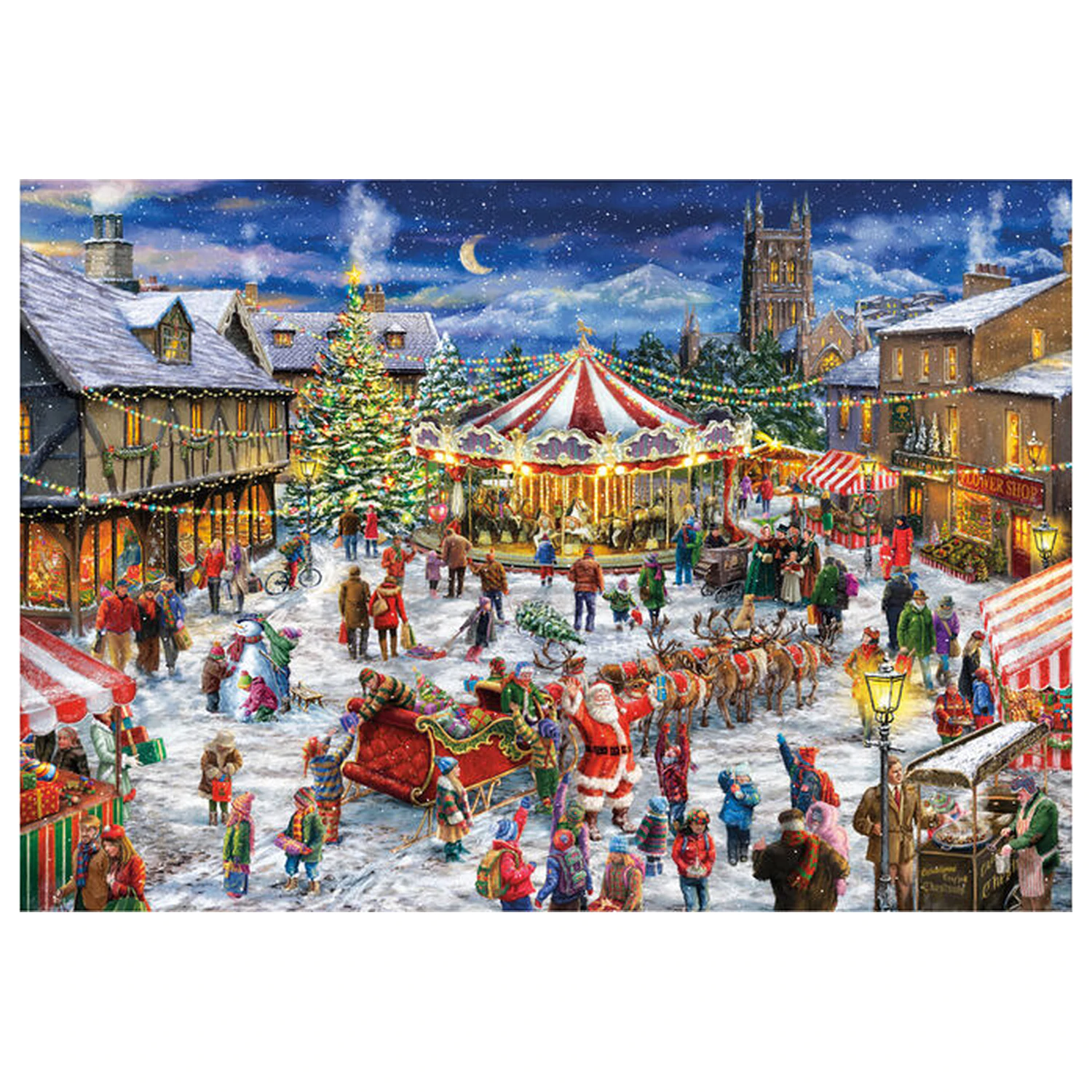 The Christmas Fair puzzle 500pcs product photo