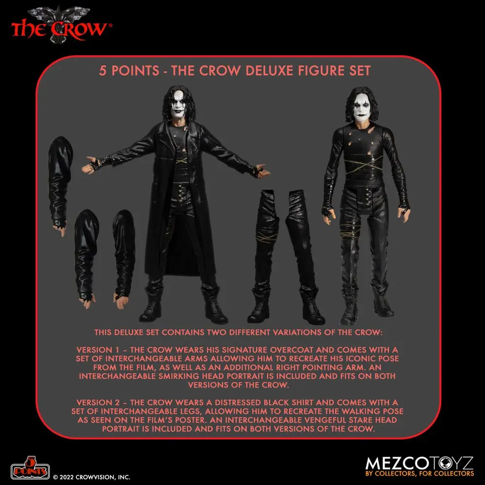 The Crow 5 Points The Crow Deluxe Figure Set 9 cm termékfotó