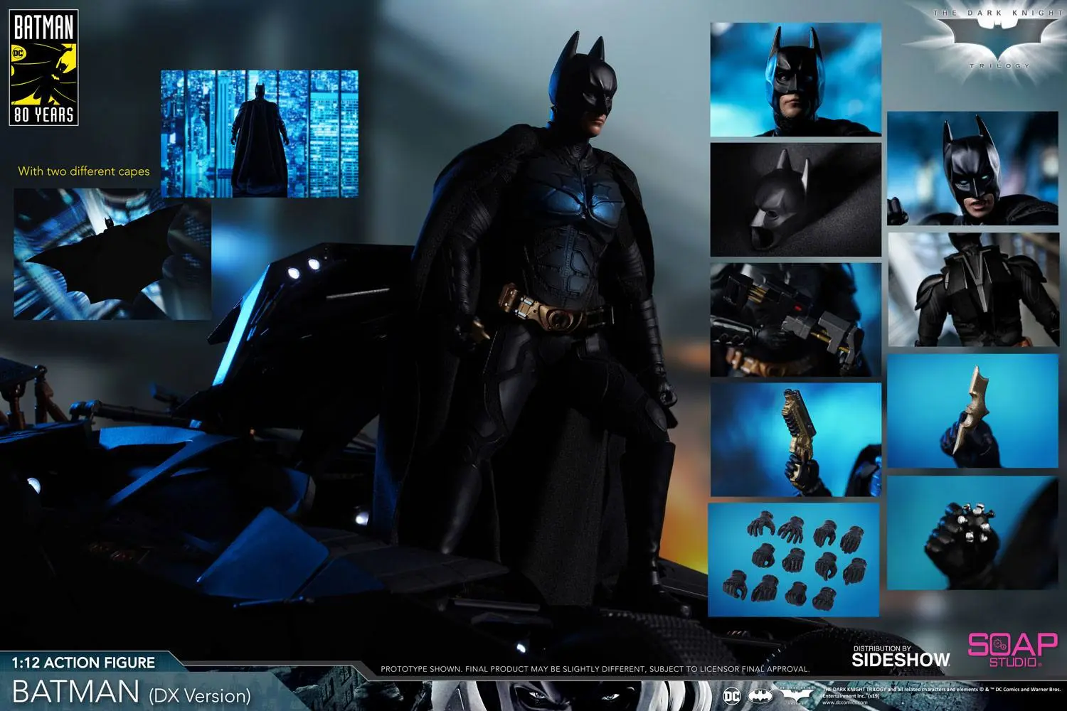 The Dark Knight Action Figure 1/12 Batman (DX Edition) 17 cm product photo