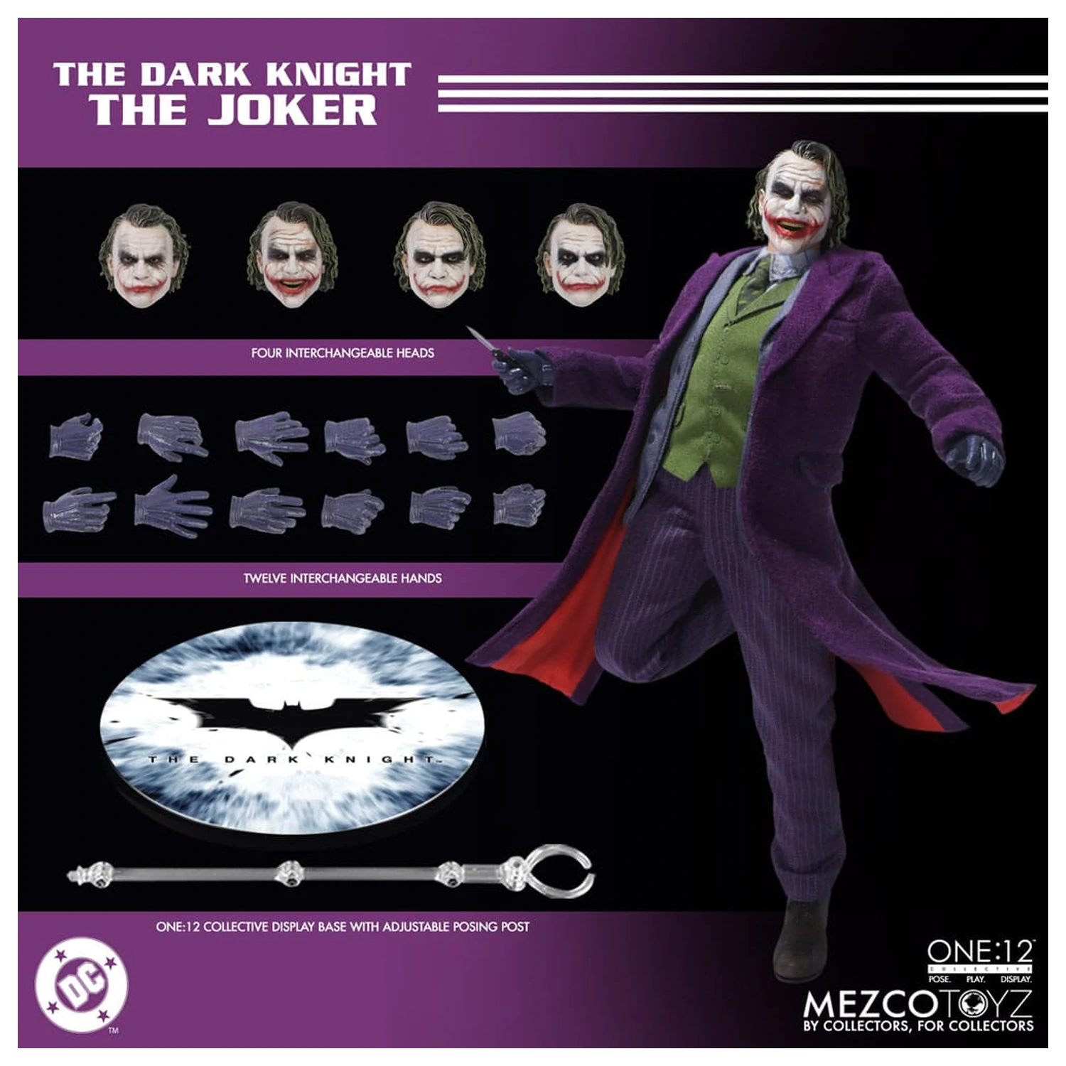The Dark Knight Action Figure 1/12 Joker 17 cm product photo
