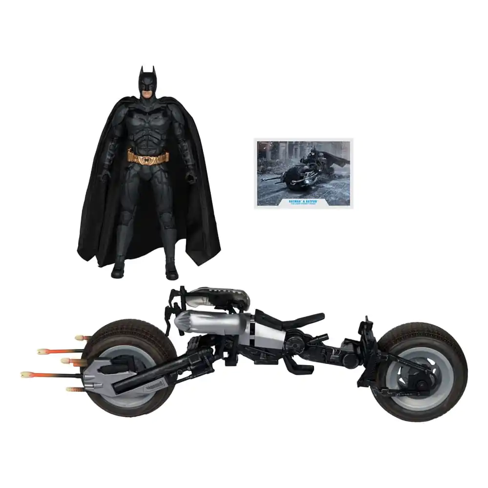 The Dark Knight DC Multiverse Action Figure with Vehicle Batman & The Batpod 18 cm product photo