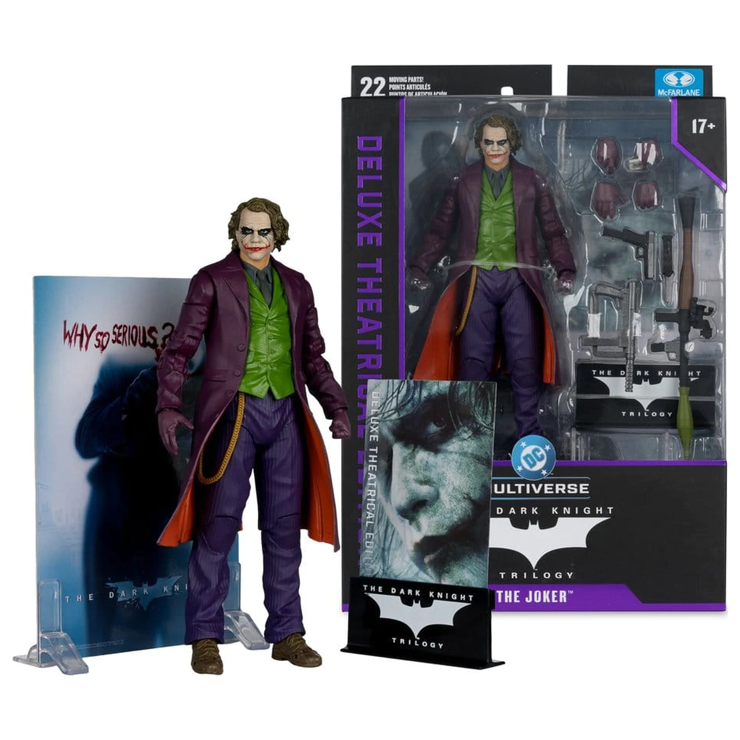 The Dark Knight DC Multiverse Deluxe Theatrical Edition Action Figure Joker 18 cm product photo