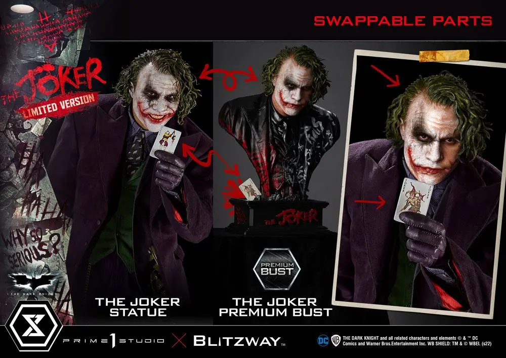 The Dark Knight Premium Bust The Joker Limited Version 26 cm product photo