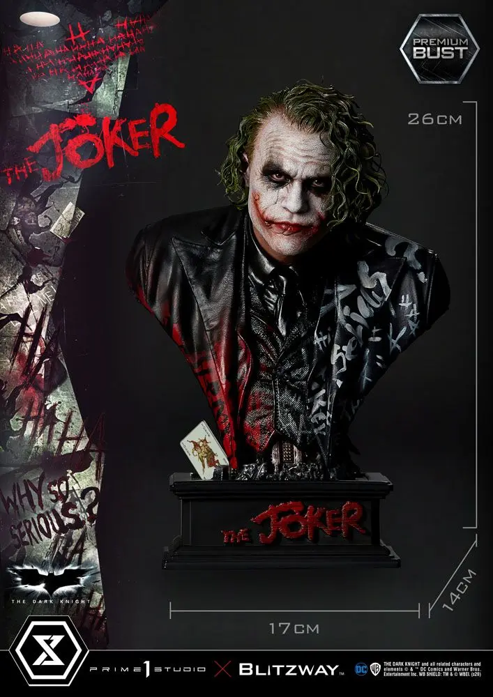 The Dark Knight Premium Bust The Joker 26 cm termékfotó