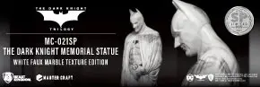 The Dark Knight Rises Master Craft Statue The Dark Knight Memorial Batman White Faux Marble Texture product photo
