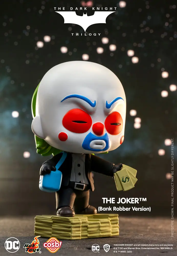 The Dark Knight Trilogy Cosbi Mini Figure The Joker (Bank Robber) 8 cm termékfotó