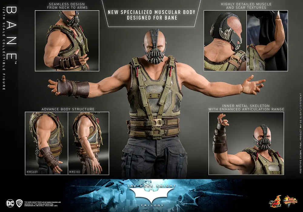 The Dark Knight Trilogy Movie Masterpiece Action Figure 1/6 Bane 31 cm product photo