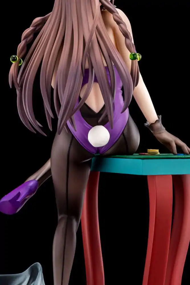 The Demon Sword Master of Excalibur Academy Statue 1/6 Elfine Phillet wearing flower's purple bunny costume with Nip Slip Gimmick System 17 cm product photo