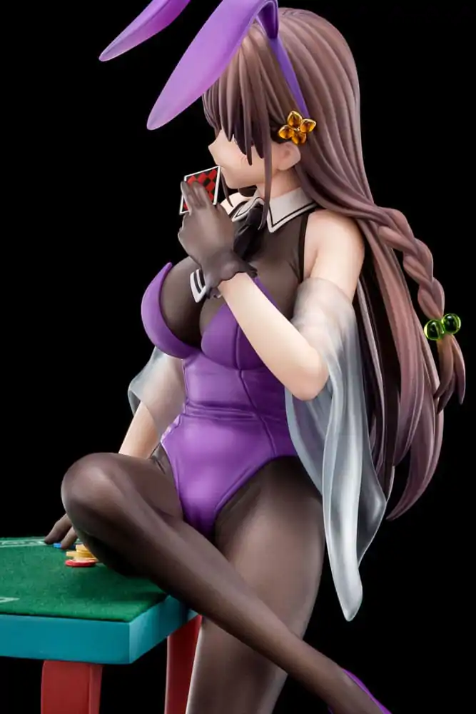 The Demon Sword Master of Excalibur Academy Statue 1/6 Elfine Phillet wearing flower's purple bunny costume with Nip Slip Gimmick System 17 cm product photo