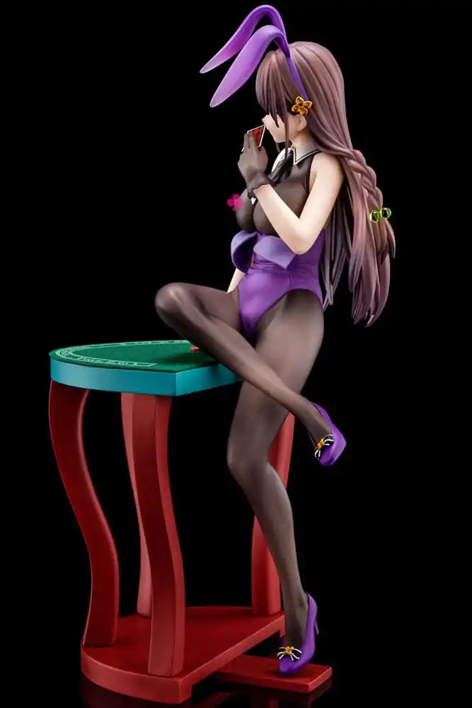 The Demon Sword Master of Excalibur Academy Statue 1/6 Elfine Phillet wearing flower's purple bunny costume with Nip Slip Gimmick System 17 cm product photo