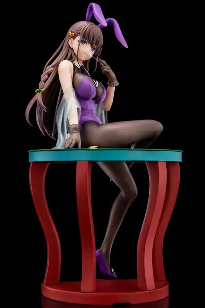 The Demon Sword Master of Excalibur Academy Statue 1/6 Elfine Phillet wearing flower's purple bunny costume with Nip Slip Gimmick System 17 cm product photo