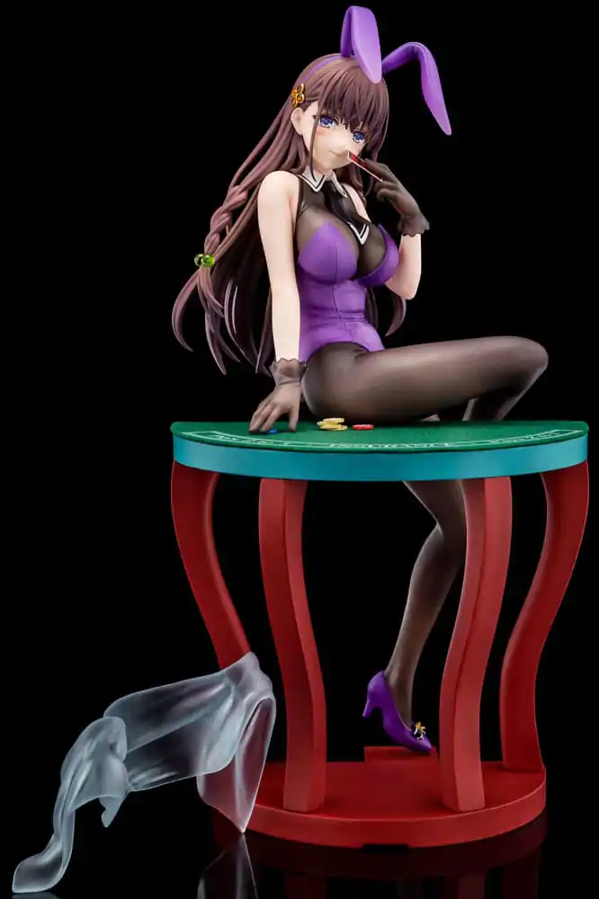 The Demon Sword Master of Excalibur Academy Statue 1/6 Elfine Phillet wearing flower's purple bunny costume with Nip Slip Gimmick System 17 cm product photo