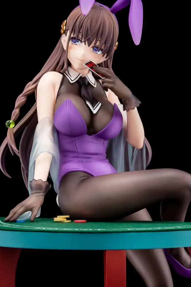 The Demon Sword Master of Excalibur Academy Statue 1/6 Elfine Phillet wearing flower's purple bunny costume with Nip Slip Gimmick System 17 cm product photo