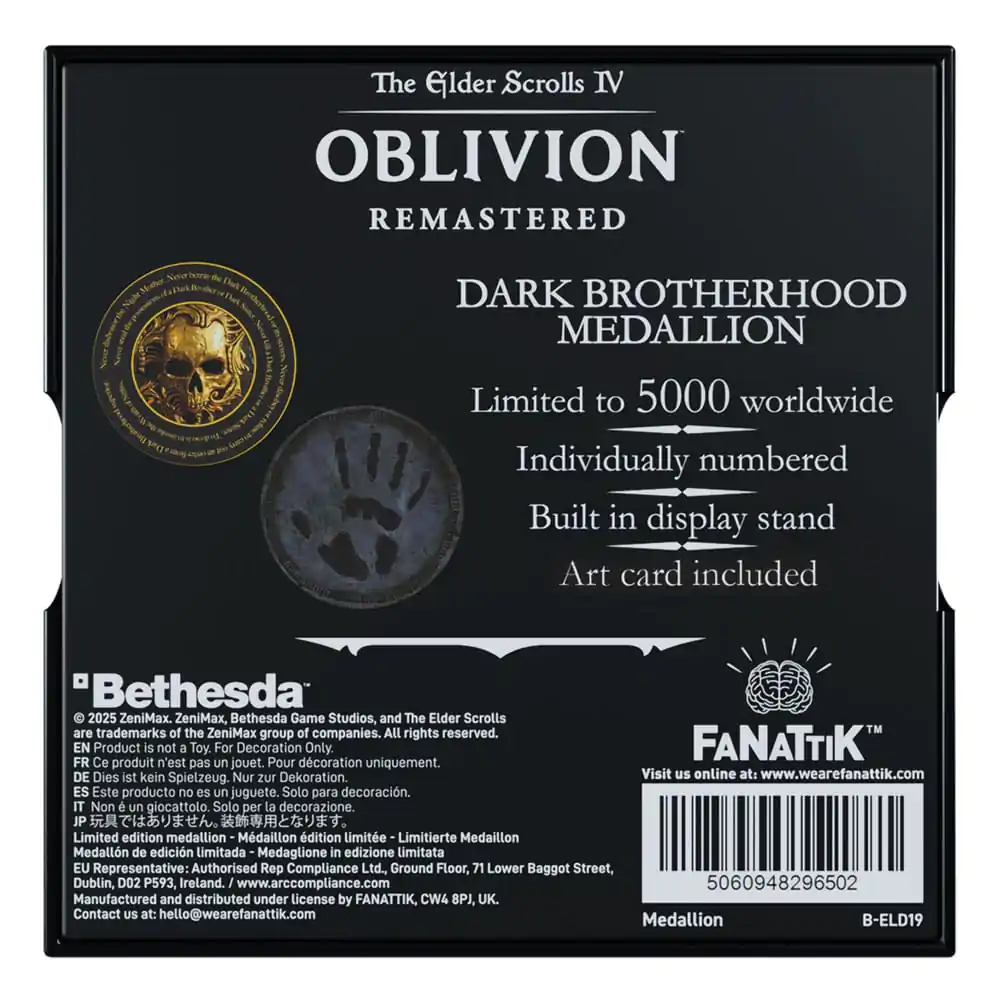 The Elder Scrolls IV: Oblivion Medallion Dark Brotherhood product photo